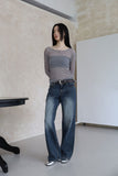 Sraight washed denim