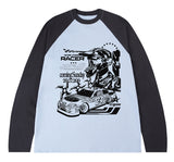 RACER Vintage Raglan Long Sleeve T-Shirt