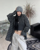 Dehen Oversized Fit Checkered Shirt