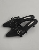 1196 See-through Mesh Belt Stiletto Heel (6cm)