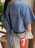 Pinjo Side Button String Banding Pants