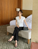 Selen Bootcut Slacks Pants
