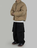String padded cargo pants