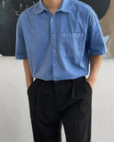 Wrinkle One-Tuck Semi-Wide Banding Slacks