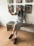 DOUBLE ♡ HALF HOOD T