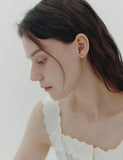 H Edition Silver Pillow Earrings