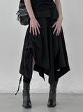Melly Shirring Unbalance Skirt