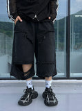Washed Black Destroyed Part 8 Denim