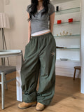 Star Patch Parachute Nylon Pants