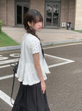 Kinu Frill Sleeveless Layered Blouse
