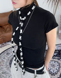 Seo Tencel Turtleneck Short Sleeve T-shirt