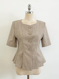 Renne Peplum Jacket (Belt Set)
