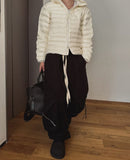 Leto Zipper Pocket Brushed Sweat Cargo Pants