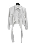 Robe Nylon Knot Crop Shirt