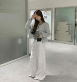 Tweed Round Silver Button Jacket