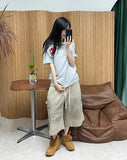 Veil Horse Emblem Collared Short Sleeve Tee