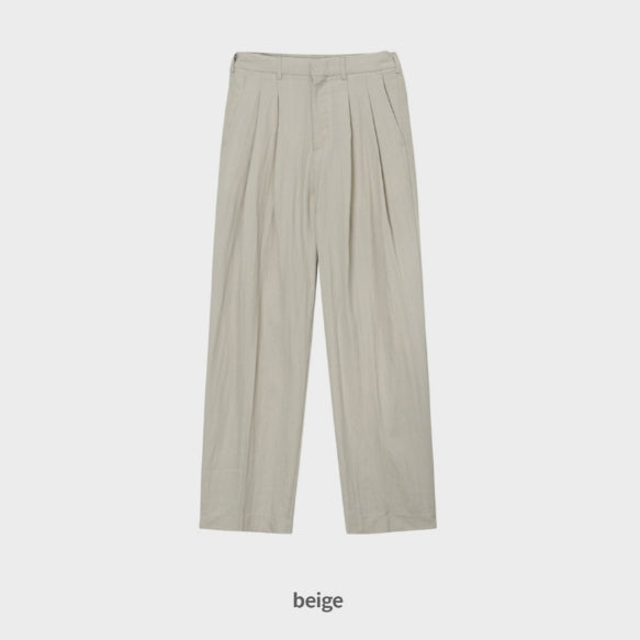 【MODERNIF】Freeden Two-Tuck Wide Slacks modernif (モダンイフ) - フリーデンツータックワイドスラックス