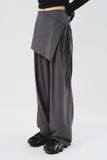 (W) Pin Wrap Skirt Pants