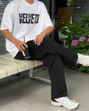 Bead Nylon String Wide Pants