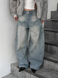 Nant Curved Cut Washed Denim