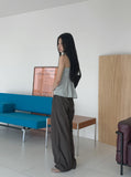 Kiran Pintuck Banding Long Wide Slacks