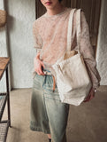 Confuse shine see-through knit