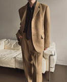 Mauve Wool Over Blazer