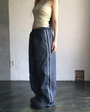 Seukae track two-way banding wide pants