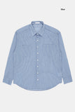 Seaside thin over check shirt