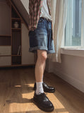 Rondi Ambo Washed Half Denim Pants