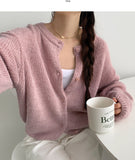 Fluffy Avant-Fit Shibori Alpaca Long Sleeve Cardigan