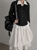 Vintage Frill Cotton Shirt Jacket