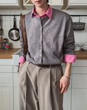 Hand Roll-up Round Cardigan