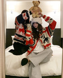 Holiday Nordic Toggle Knit Cardigan