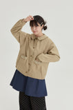 [BAONHAUS] Hydrin Pocket Round Collar Cotton Jacket