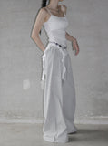 Mepho Pintuck Nylon Rivet Pants