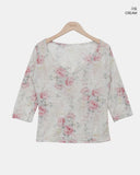 Lewell Flower Three Quarter T-shirt