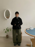 [BAONHAUS] Gokobu Color Cotton Banding Wide Pants