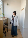 Limi denim long skirt