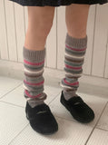 Hoya Winter Fur Angora Velcro Flat Mary Jane Loafers