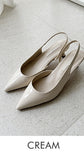 Anussel Glossy Slingback Shoes