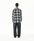 CUT OFF FLANNEL CHECK SHIRT