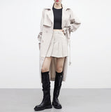Razen Buckle Leather Skirt