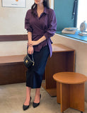 Days Basic H-Line Banding Long Skirt