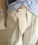 Mudin Two Way Wide Back Banding Cargo Pants