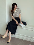 Jayer Slit Back Banding Skirt