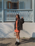 Mandarin Unbalanced Long Knit