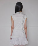Layered Dot Scarf T-Shirt