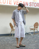 Light Deep Tuck Half Pants