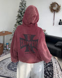 Sender Vintage Brushed Hood Zip-Up